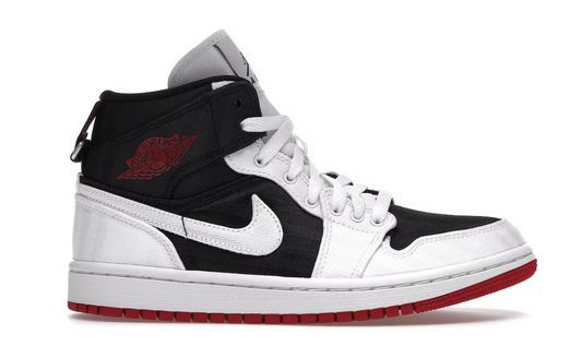 Jordan 1 Mid SE Utility Canvas White Black Gym Red (Women's)