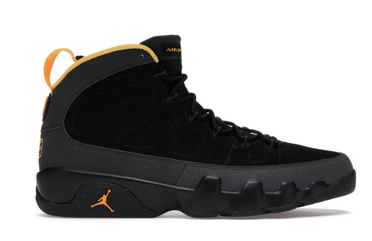 Jordan 9 Retro Dark Charcoal University Gold