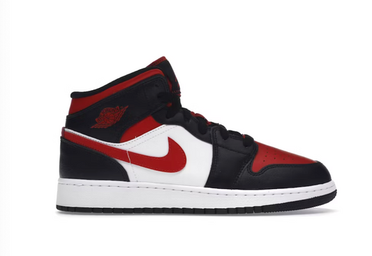 Air Jordan 1 Mid Black Fire Red