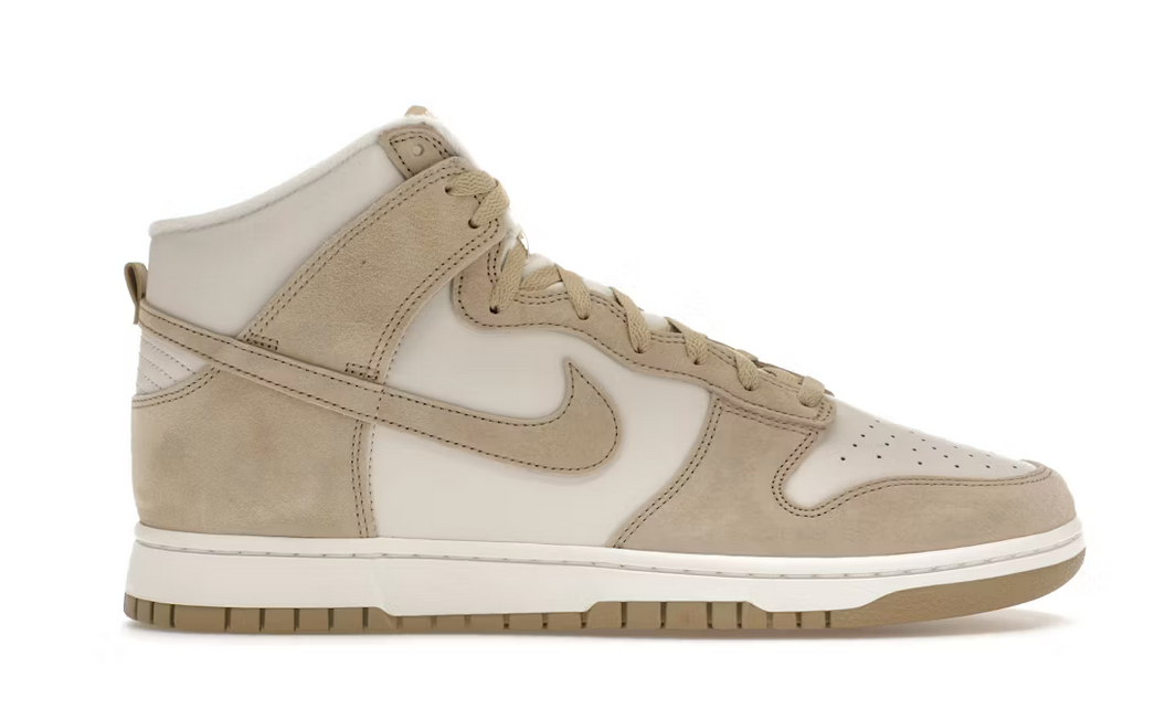 Nike Dunk High Tan Suede White